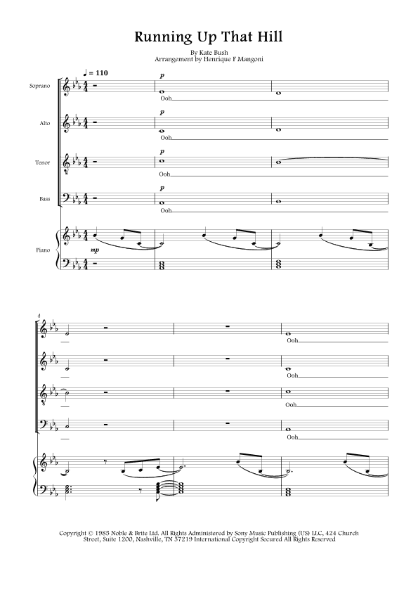 Running Up That Hill (arr. Henrique F Mangoni)