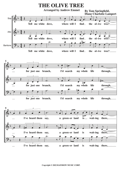 Olive Tree (arr. Andrew Emmet)