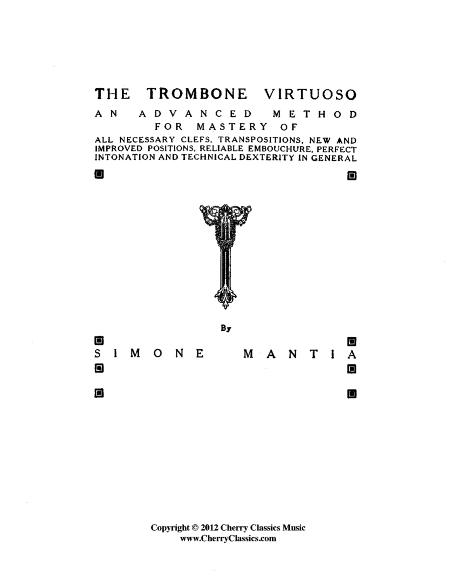 The Trombone Virtuoso, an Advanced Method (arr. Cherry Classics Music)