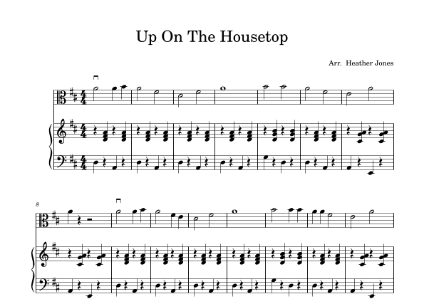 Up On The Housetop (arr. Heather B Jones)