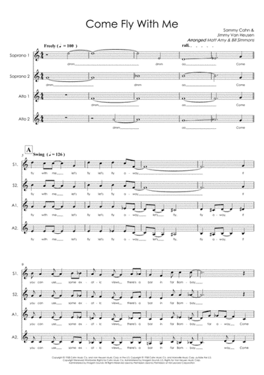 Come Fly With Me (arr. Matt Amy)