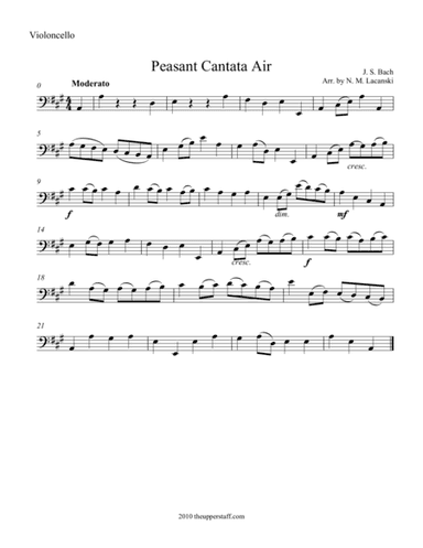 Air from Peasant Cantata (arr. Nick Lacanski)