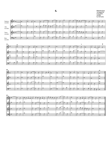 Instrumental quartet no.6 (no title) (arrangement for 4 recorders) (arr. Gil Garty)