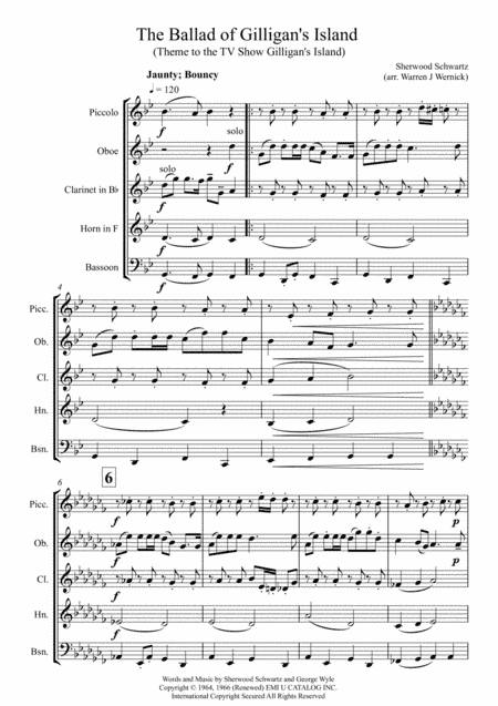 The Ballad Of Gilligan's Isle (arr. Warren J. Wernick)