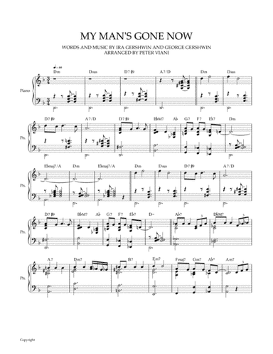 My Man's Gone Now (arr. Peter Viani)