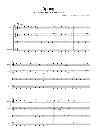 Spring (arr. Davi Rocha Campos)