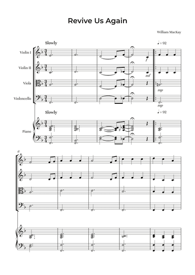 Revive Us Again (arr. Alliance Edition)