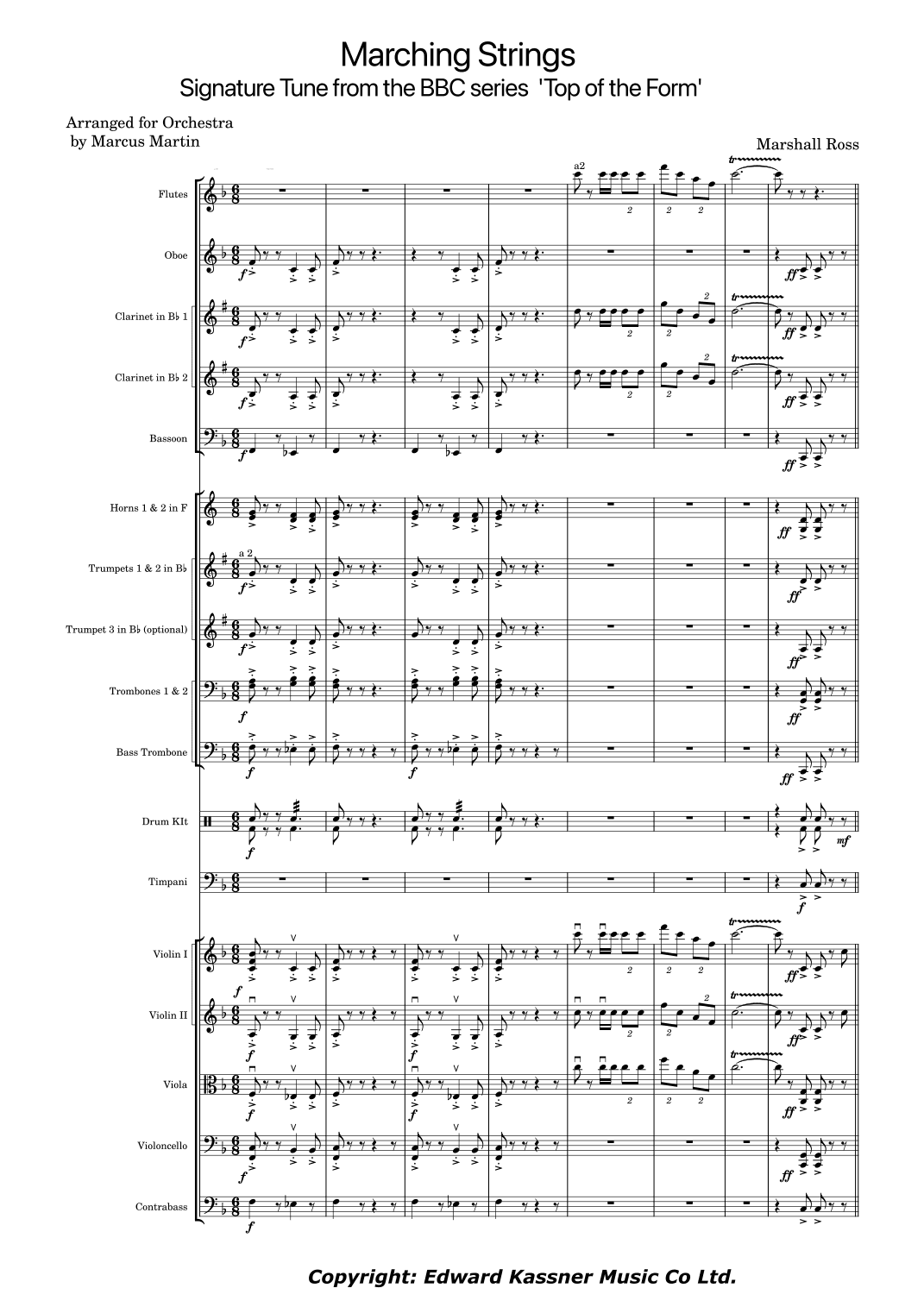 Marching Strings (arr. Marcus Martin)