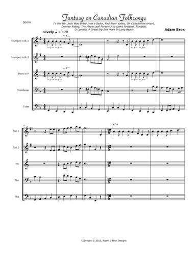 Fantasy of Canadian Folksongs