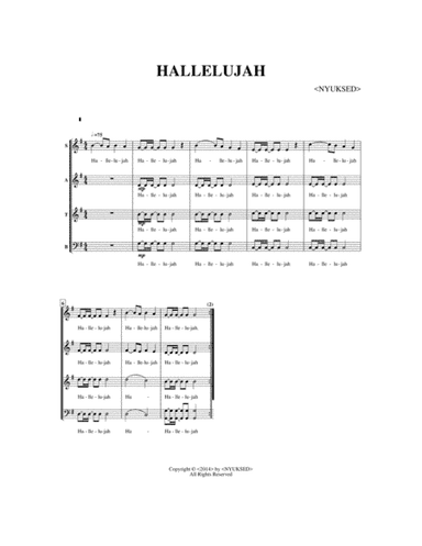 HALLELUJAH (arr. Sir Nyukuri Edwin)