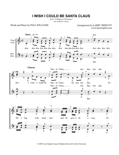 I Wish I Could Be Santa Claus (arr. Larry Triplett)