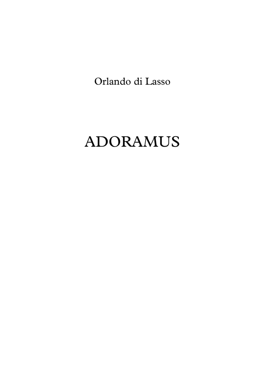 Adoramus - Lassus (arr. Jope)