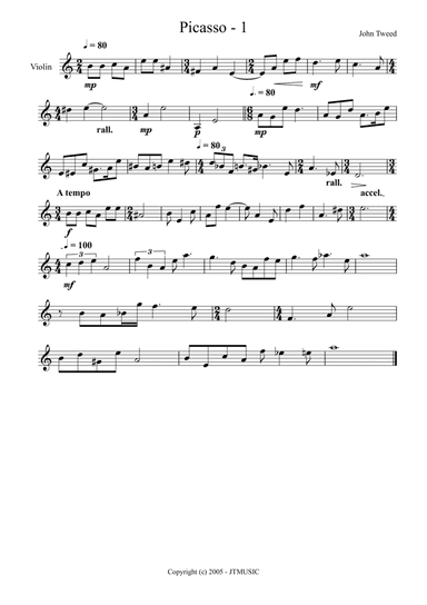 Picasso 1 for Violin