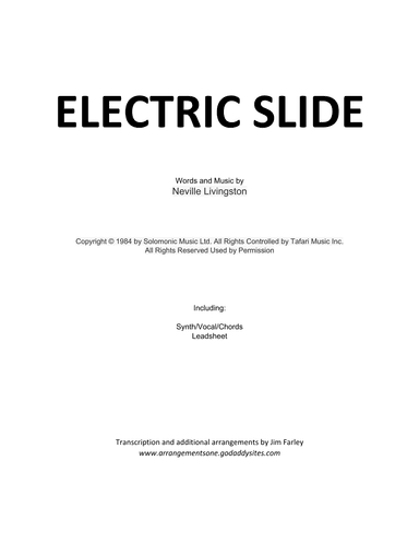 Electric Slide (arr. Jim Farley)