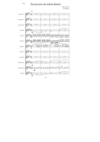 Pavane pour une infante défunte (arr. Eric Valdenaire)