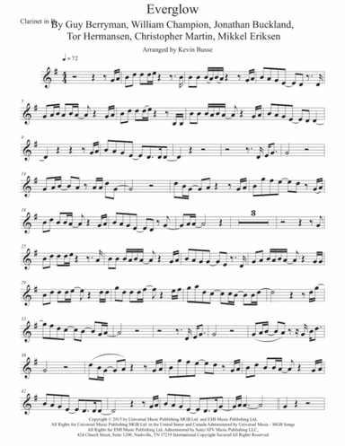 Everglow (arr. Kevin Busse)