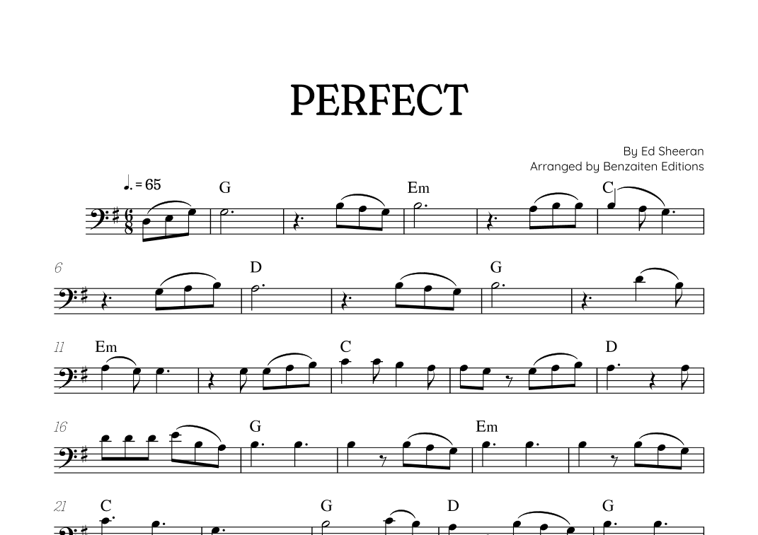 Perfect (arr. Benzaiten Editions)