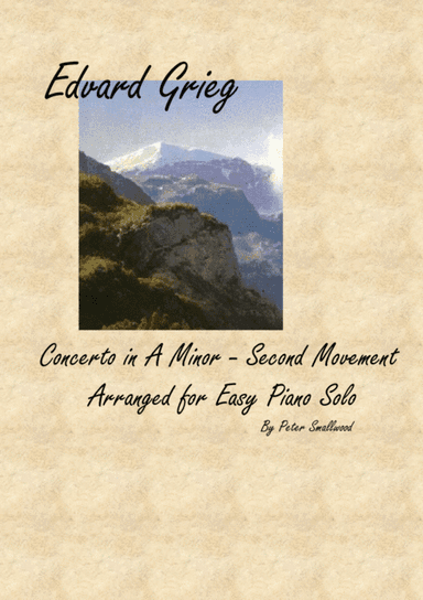 Grieg Piano Concerto - Second Movement - Piano Solo (arr. Peter Smallwood)