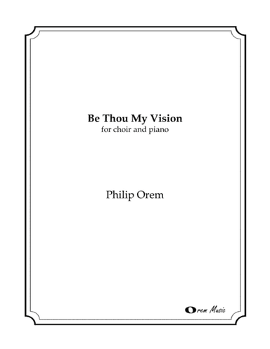 Be Thou My Vision