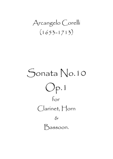 Sonata No.10 (arr. Spence Bundy)
