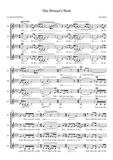 This Woman's Work (arr. Hannah Wickham)