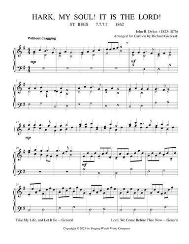 Hark, My Soul!  It Is the Lord!  (ST. BEES) (arr. Richard Giszczak)
