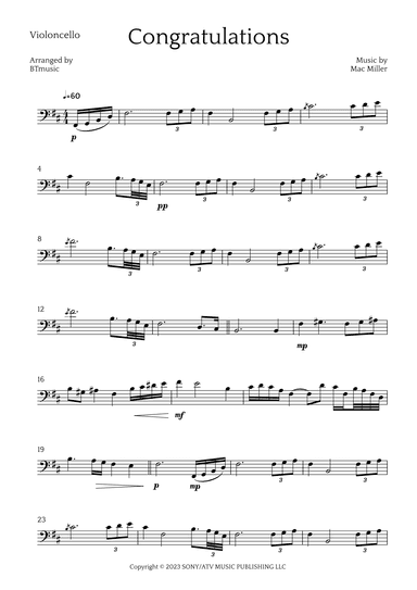 Congratulations (arr. BTmusic)