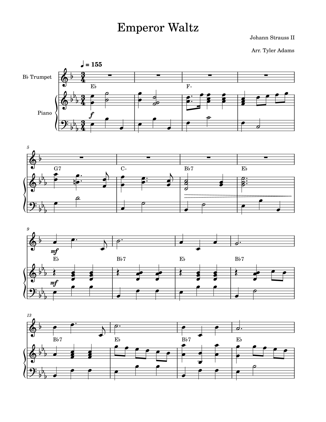 Emperor Waltz (Trumpet Solo and Piano) (arr. Tyler Adams)