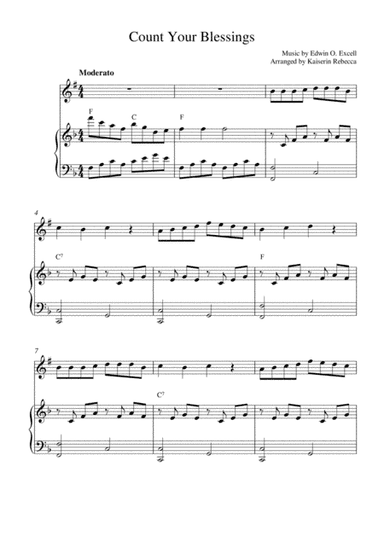 Count Your Blessings (arr. Kaiserin Rebecca)