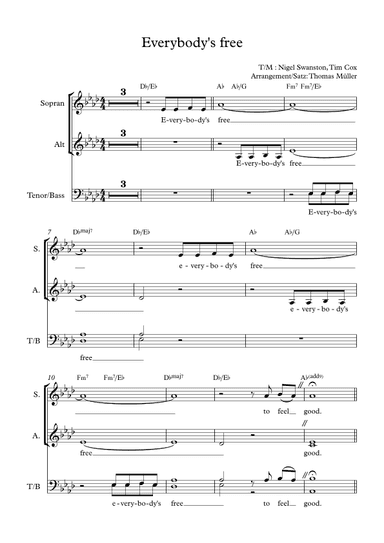 Everybody's Free (to Feel Good) (arr. Thomas Müller)