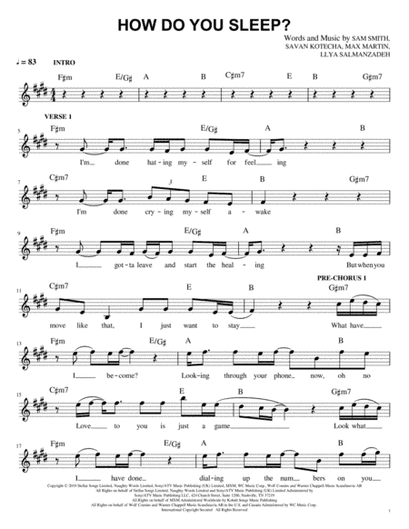 How Do You Sleep? (arr. Daniel Kim)