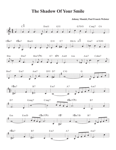The Shadow Of Your Smile (arr. David M Fagnant)