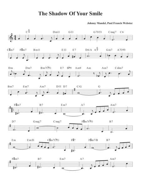 The Shadow Of Your Smile (arr. David M Fagnant)