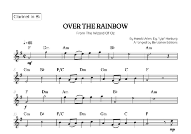 Over The Rainbow (arr. Benzaiten Editions)