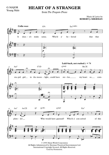 Heart Of A Stranger - G Major