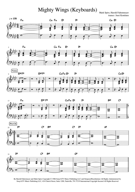 Mighty Wings (arr. Jussi Kontinen)