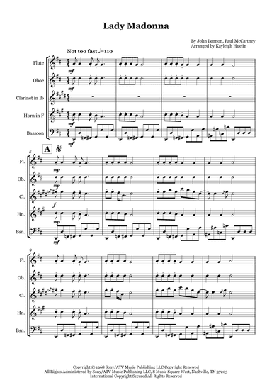 Lady Madonna (arr. Kayleigh Huelin)