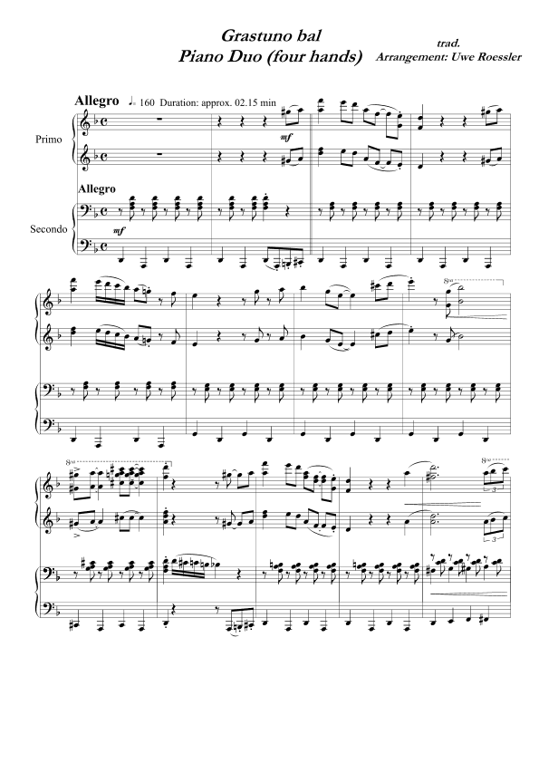 Grastuno Bal - "Dance of the horses" (arr. Uwe Roessler / Rössler / Rassler)