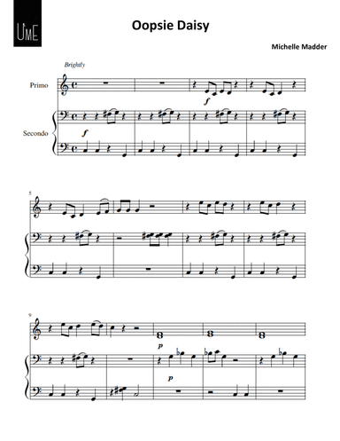Oopsie Daisy - Piano Duet