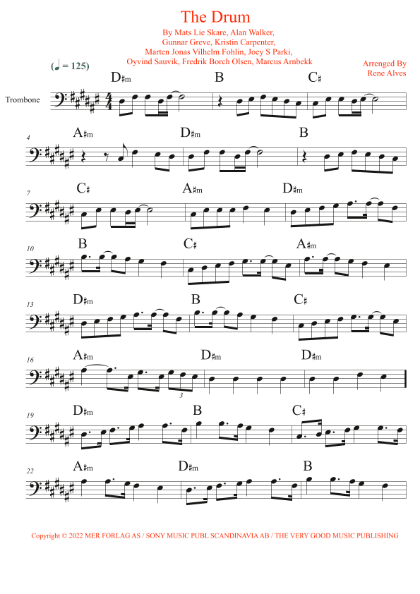 The Drum (arr. By Rene Alves)