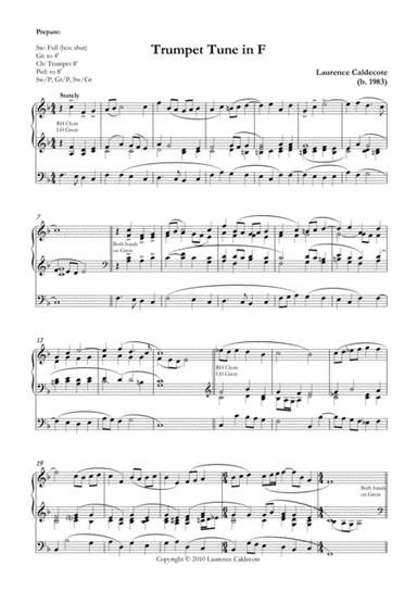 Trumpet Tune in F