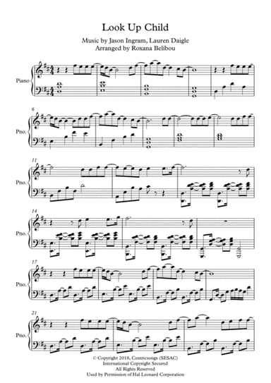 Look Up Child (arr. Roxana Belibou)