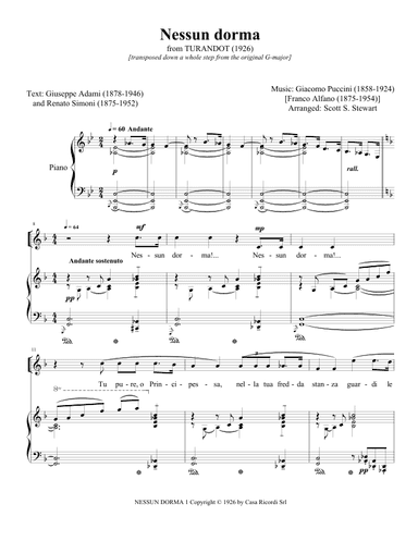 Nessun Dorma (arr. Scott S. Stewart)