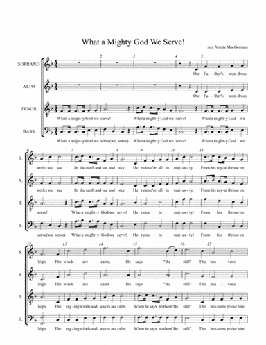What a Mighty God We Serve (arr. Venita MacGorman)