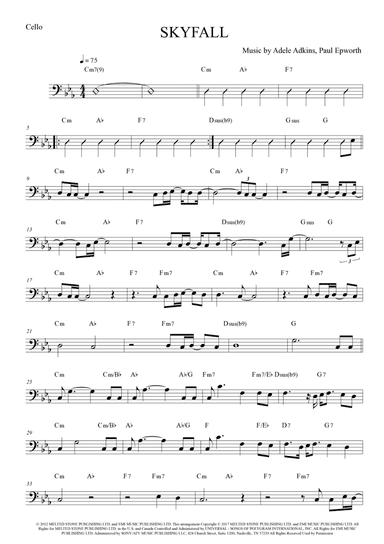 Skyfall (arr. The Sheet Music Library)