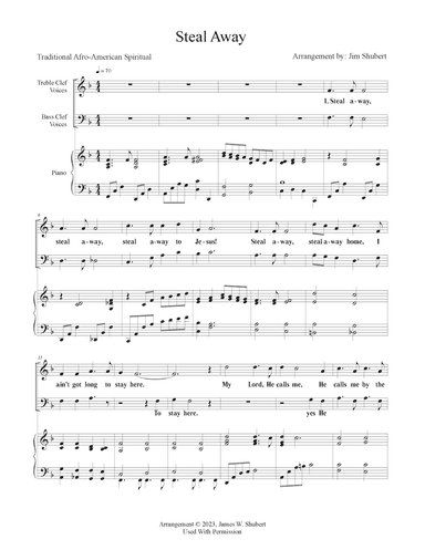Steal Away (arr. Jim Shubert)