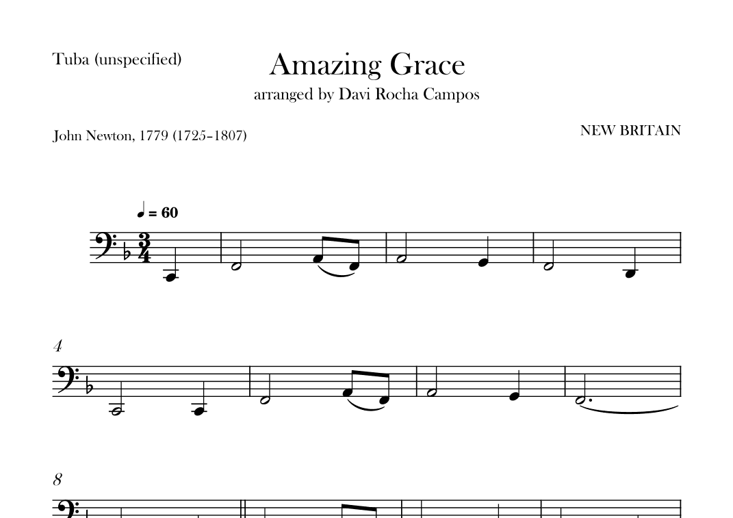 Amazing Grace (arr. Davi Rocha Campos)