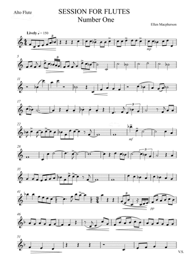 Session for Flutes - Alto Flute Part