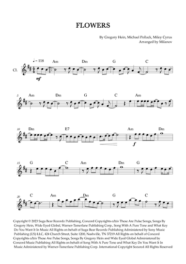 Flowers (arr. Milanov)