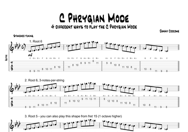 C Phrygian Mode (4 Ways to Play)